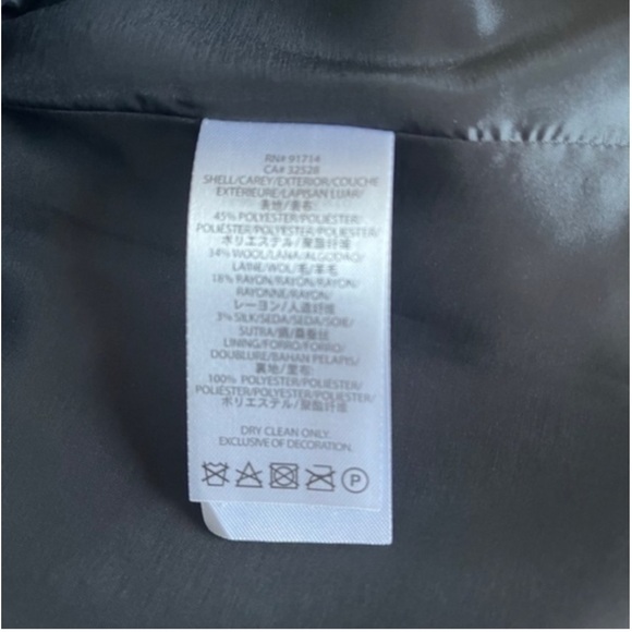 ARMANI EXCHANGE A-line Coated Wool Blend Polka-Dot Pleated Skirt in Gray/Black 6 - Picture 4 of 5